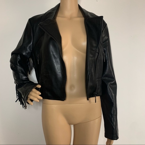 La belle roc rocawear fringe moto jacket - Picture 9 of 11